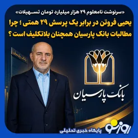 بلاتکلیف ماندن ۲۹ همت تسهیلات مشکوک‌الوصول بانک پارسیان